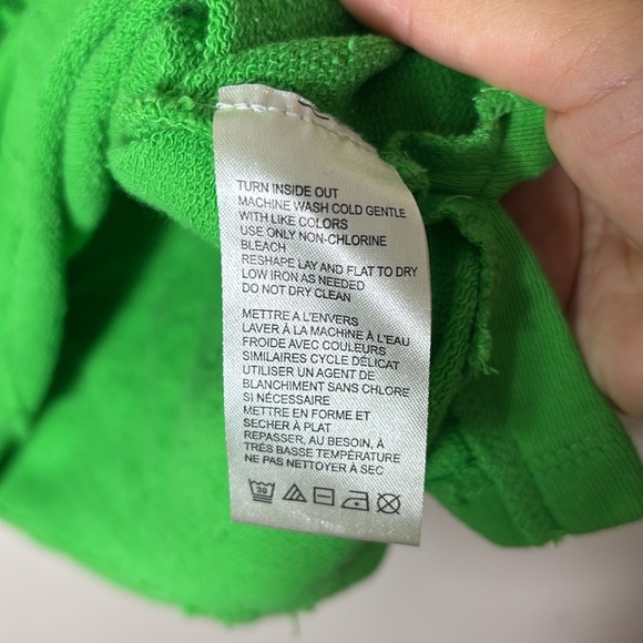 Maeve Seahorse Tufted Sweatshirt Green size Medium - Picture 11 of 15